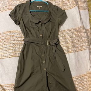 Burberry Belted Button-down shirt dress Dress, Size 6